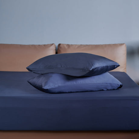 Blue Bamboo Fitted Sheet by Zonli