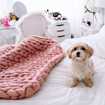 Zonli Chunky knitted blanket