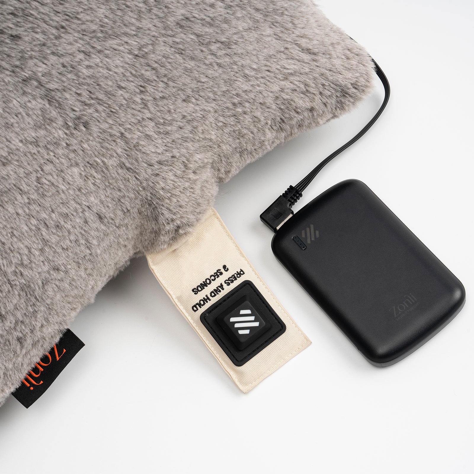 Luxury Faux Fur USB Heated Pillow