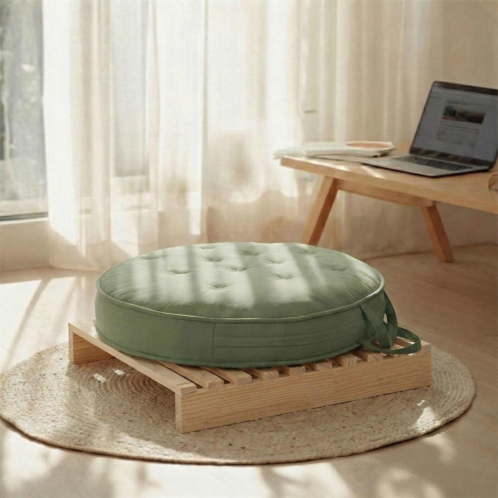 Natural Solid Wood Modular Bed Frame