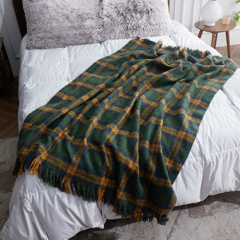 Plaid Throw Blanket