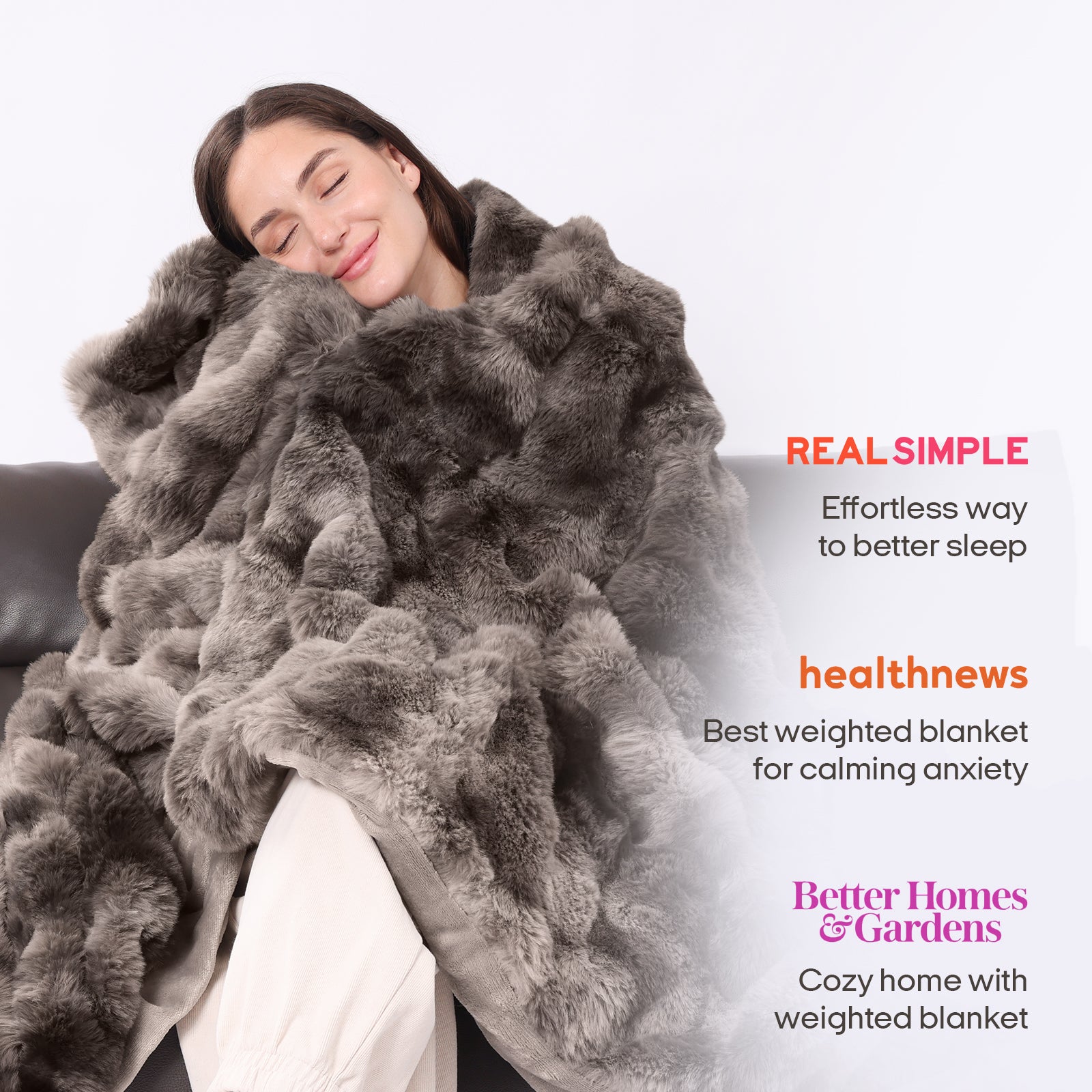 Fuzzy Calming Heated Weighted Blanket
