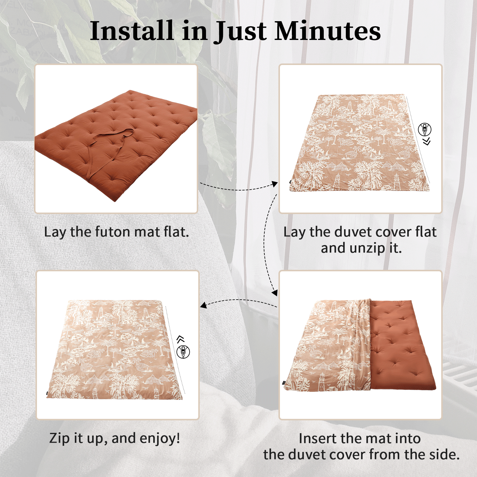 Cotton Futon Mattress Cover