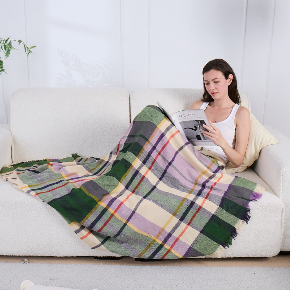 Christmas Plaid Throw Blanket