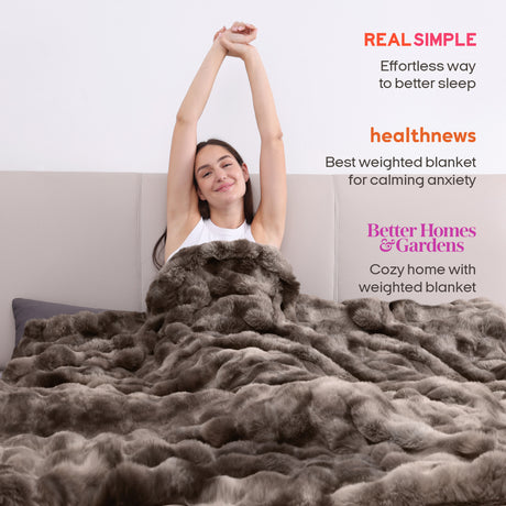 Fuzzy Calming Heated Weighted Blanket