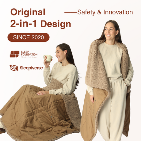 Wearable Battery Operated Heated Blanket Z-Style 9V