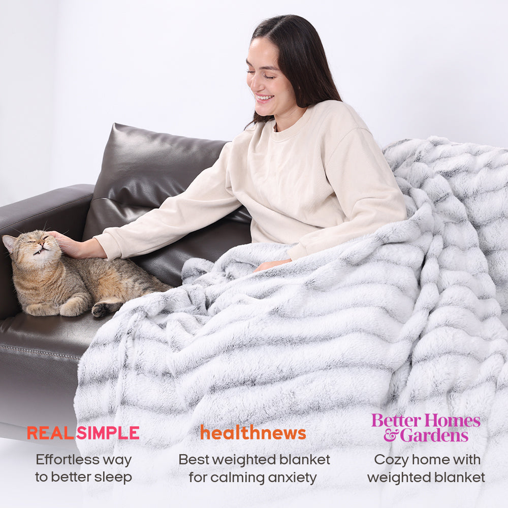 Fuzzy Calming Heated Weighted Blanket
