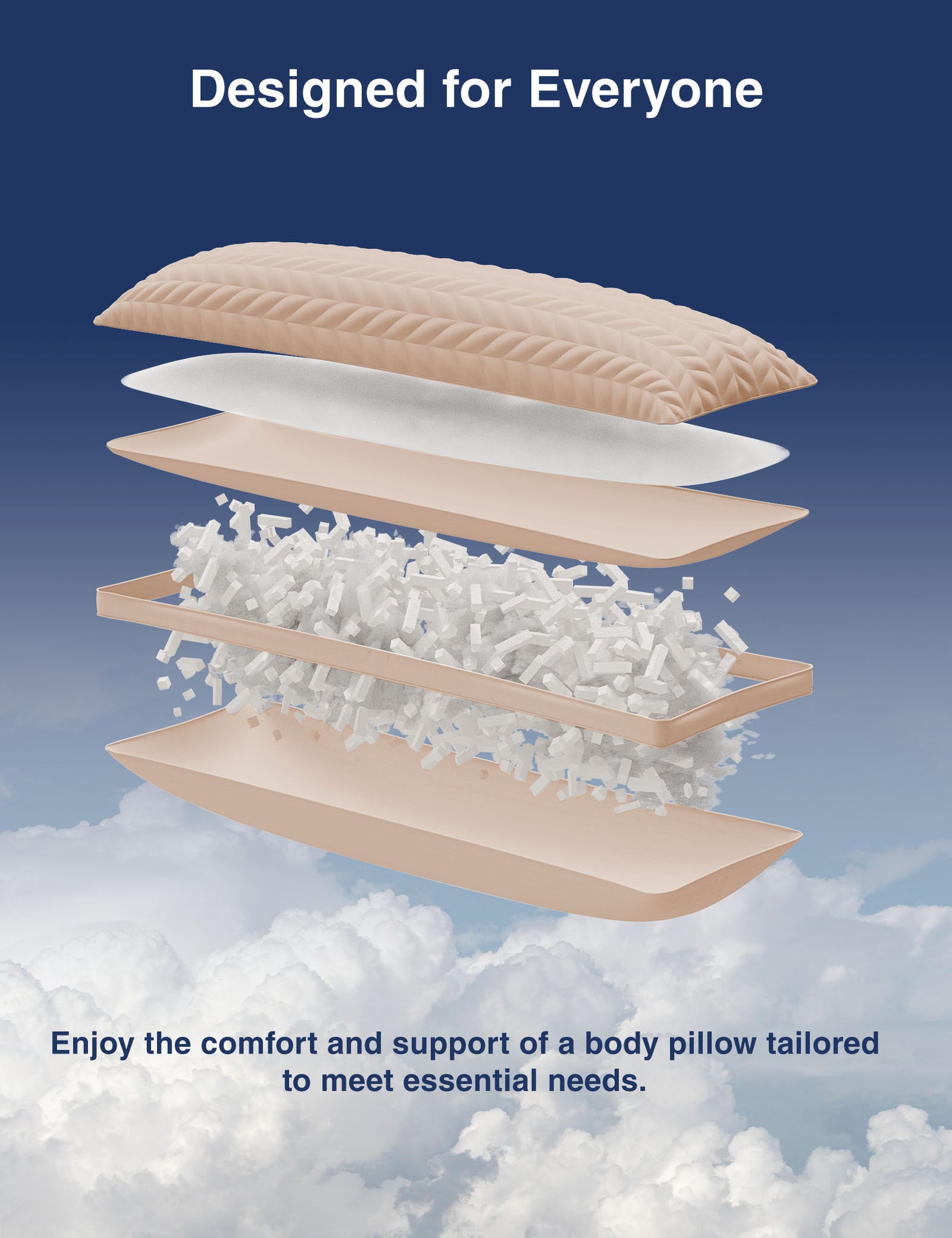 Memory Foam Body Pillow