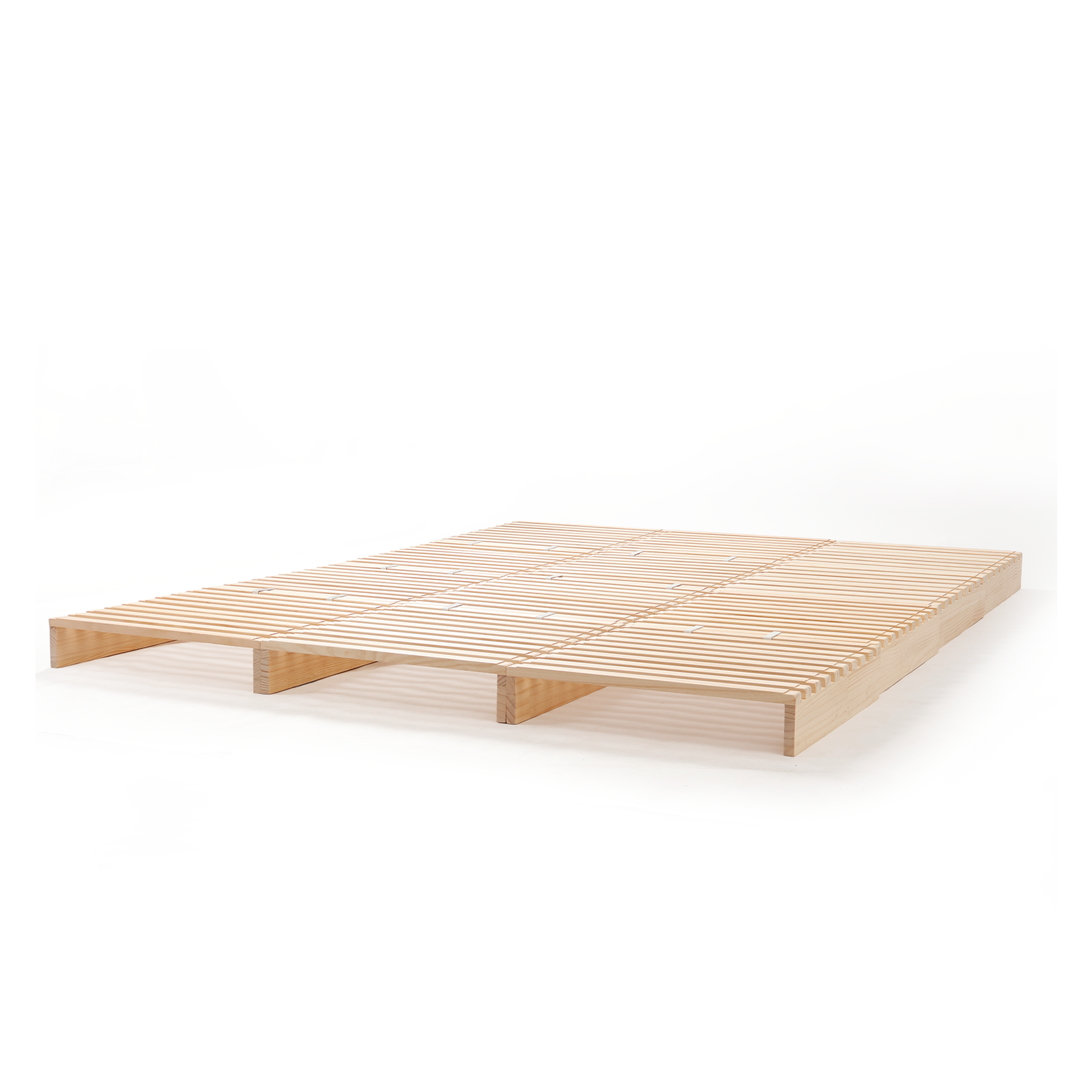 Natural Solid Wood Modular Bed Frame