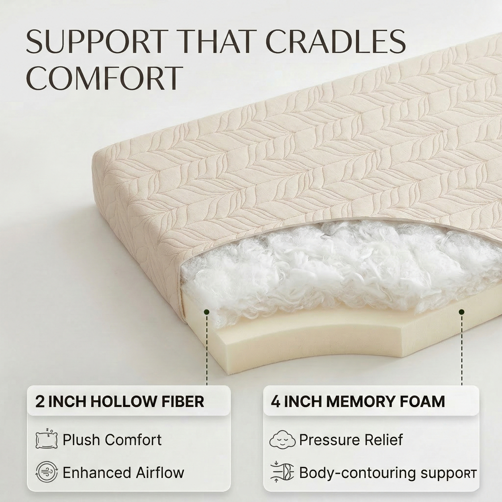 Wheat Dream Futon Mattress