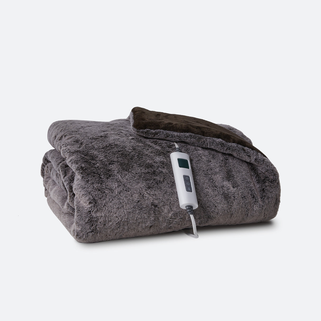 faux fur heated weighted blanket