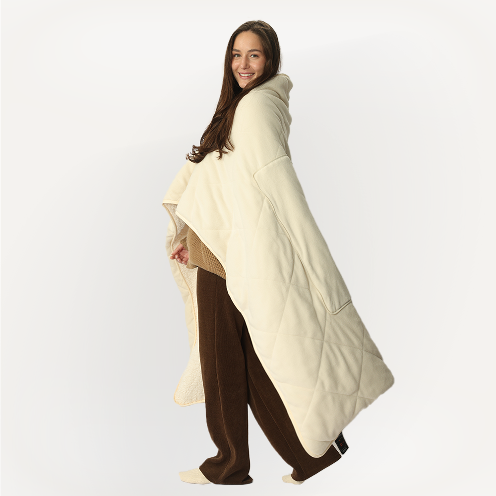 3-in-1 Battery Powered Heated Blanket- Z-Hug-7.4V