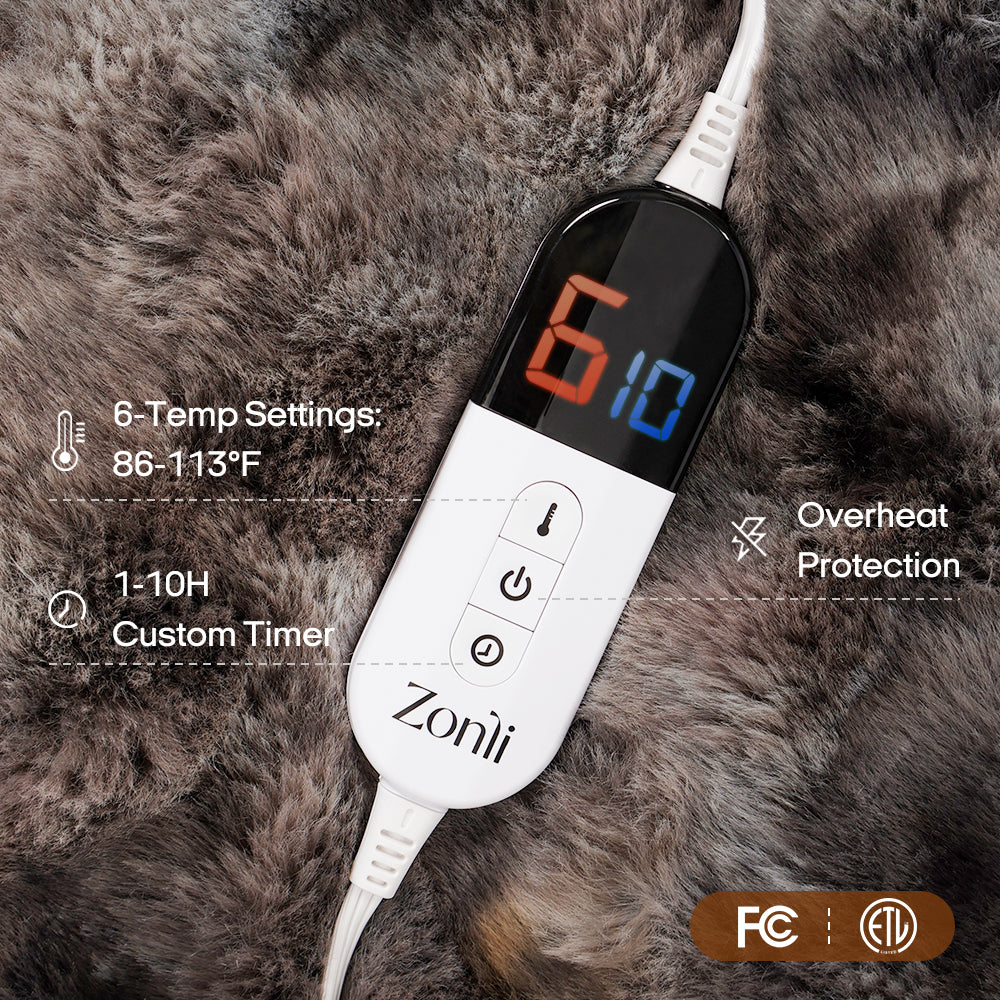 Fuzzy Calming Heated Weighted Blanket