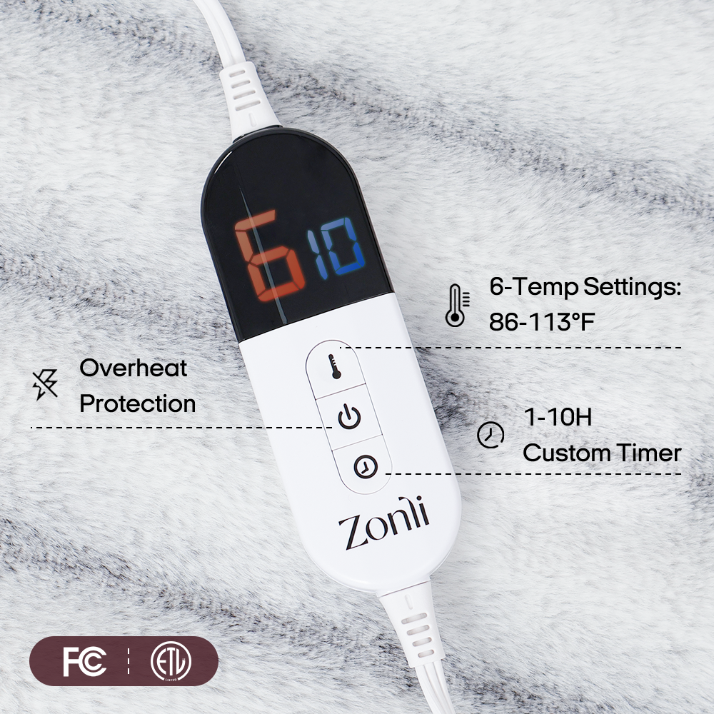 Fuzzy Calming Heated Weighted Blanket