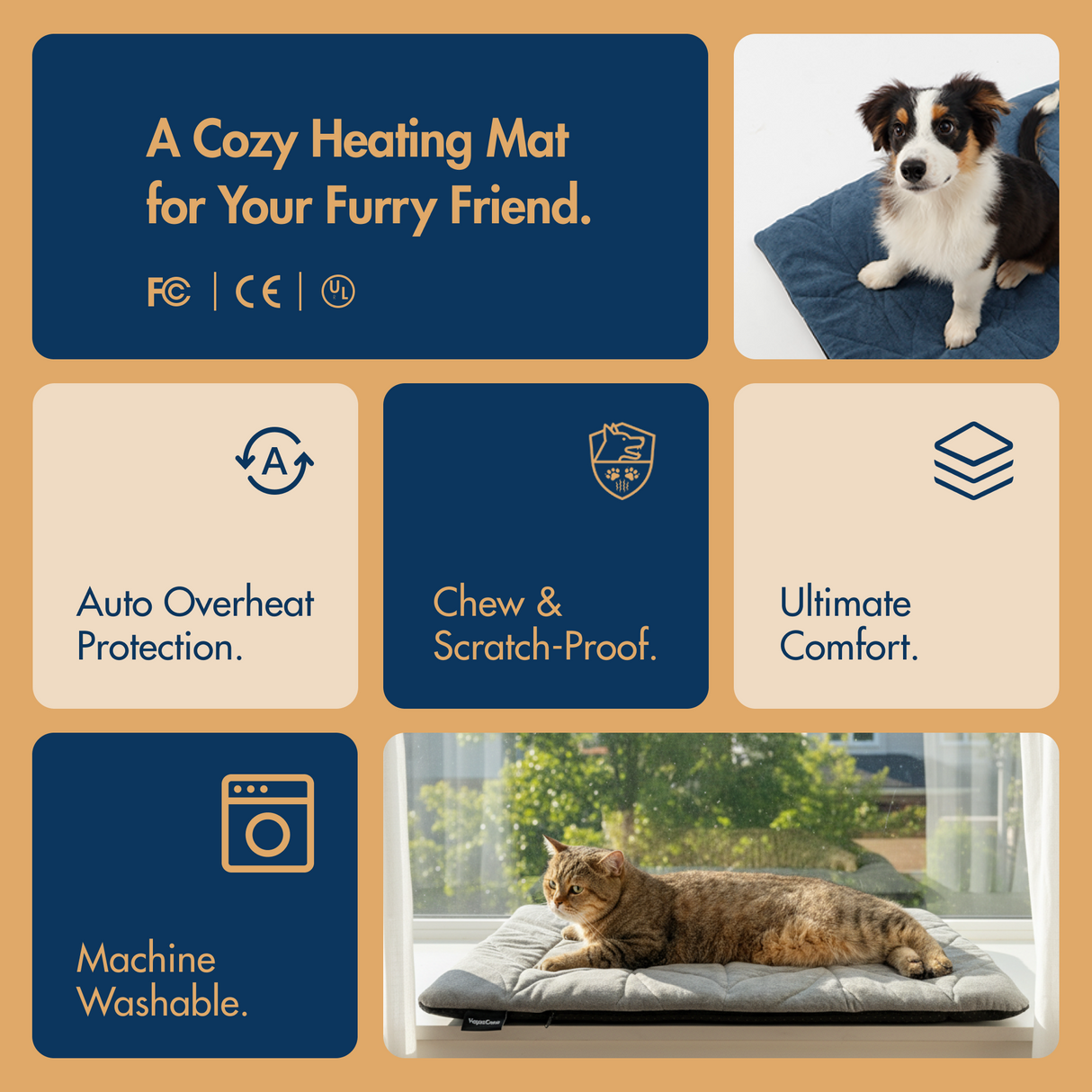 Free Electric Heated Pet Mat （5pcs limited）