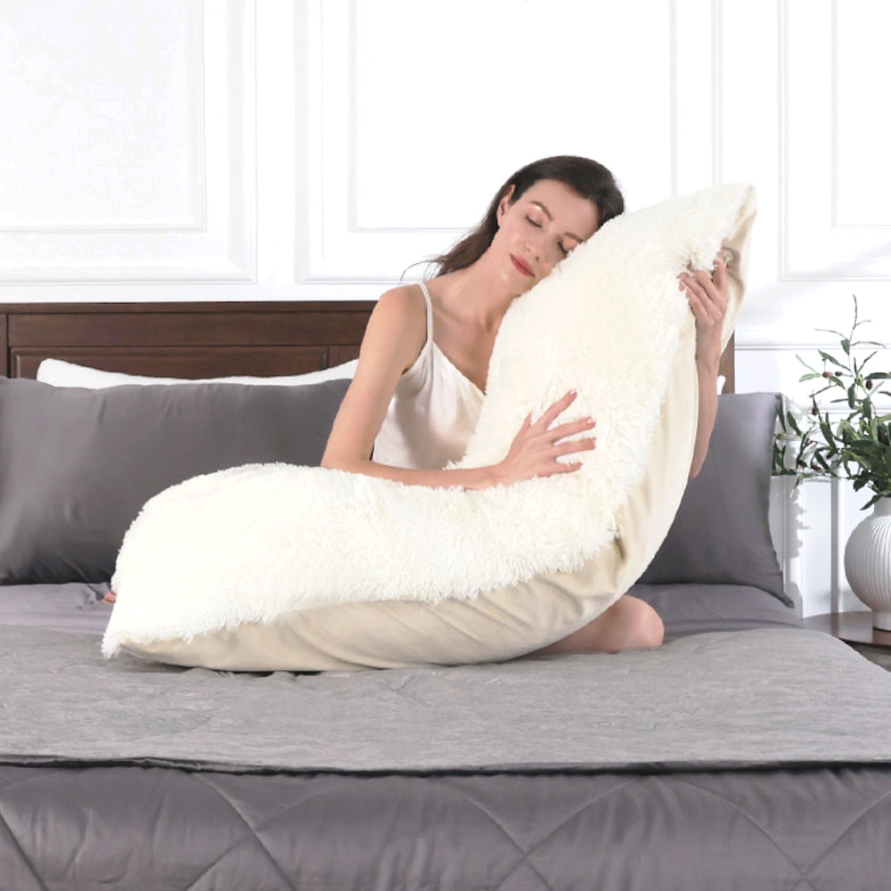 Fluffy Hug Plush Body Pillow