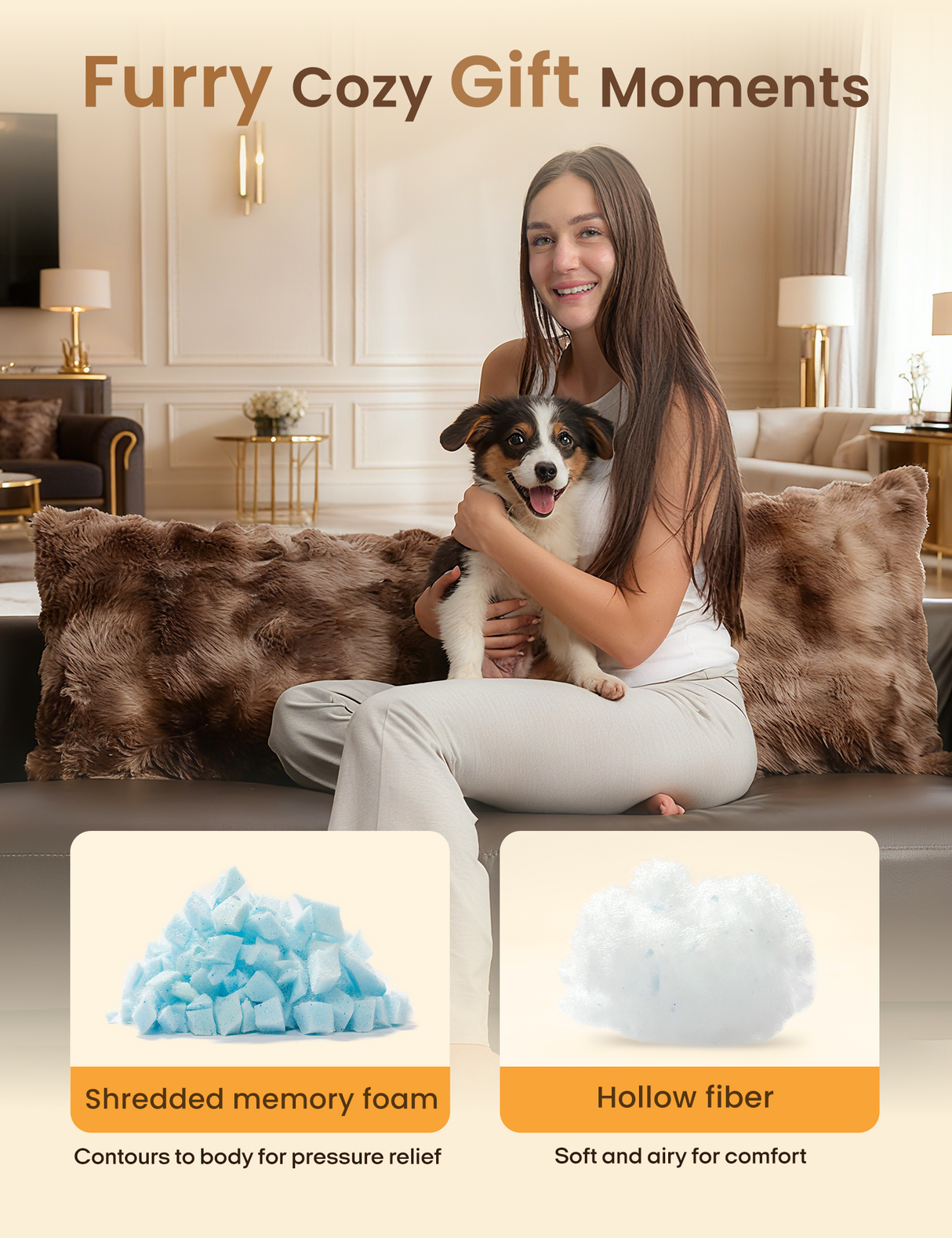 Bubble Plush Body Pillow