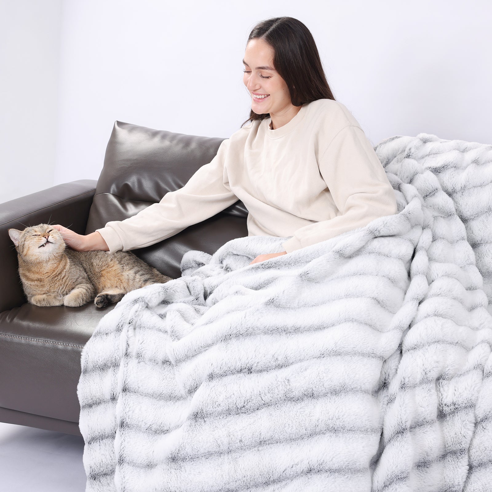 Fuzzy Calming Heated Weighted Blanket