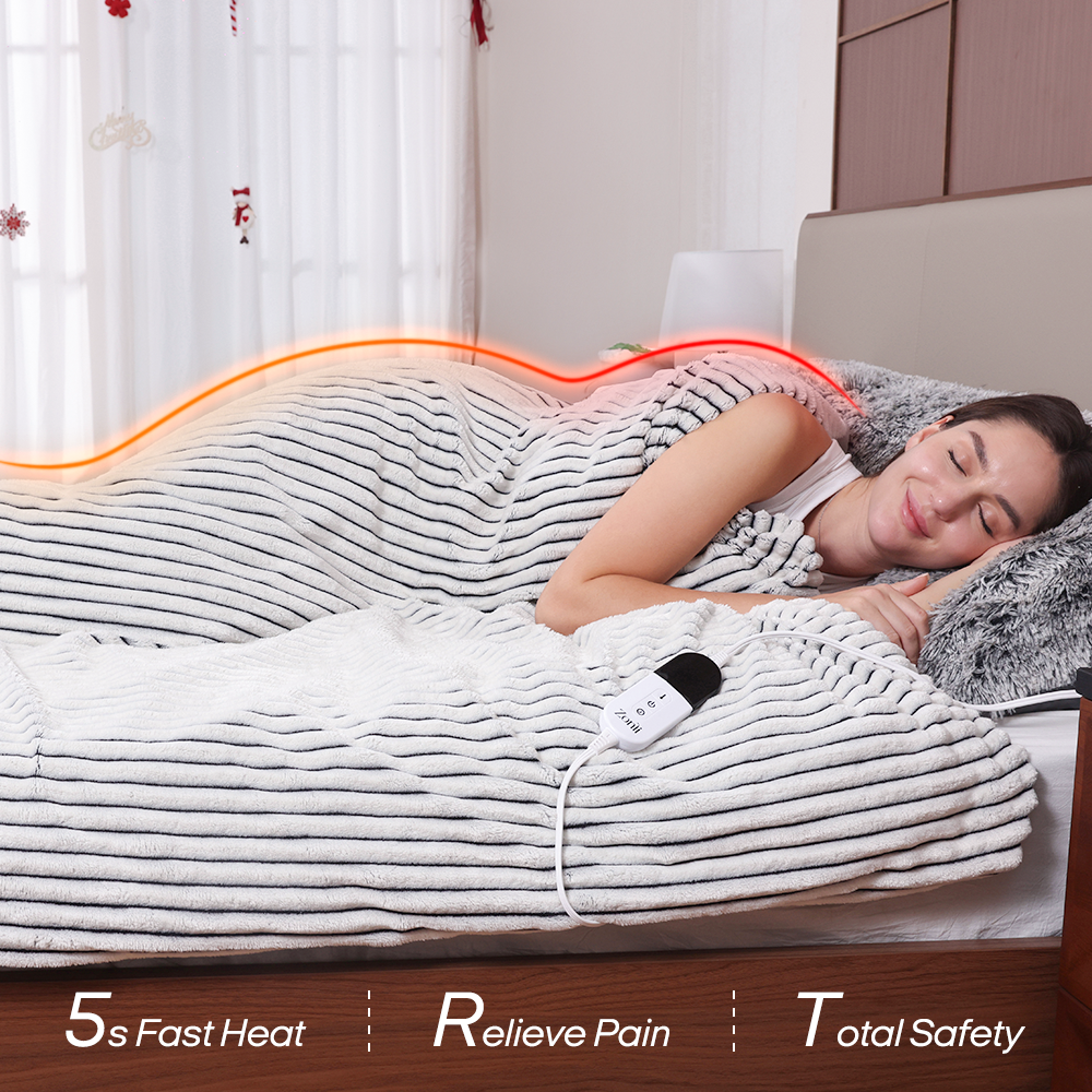 Pain-Relief Heated Weighted Blanket — Floor Mattress Warm Partner