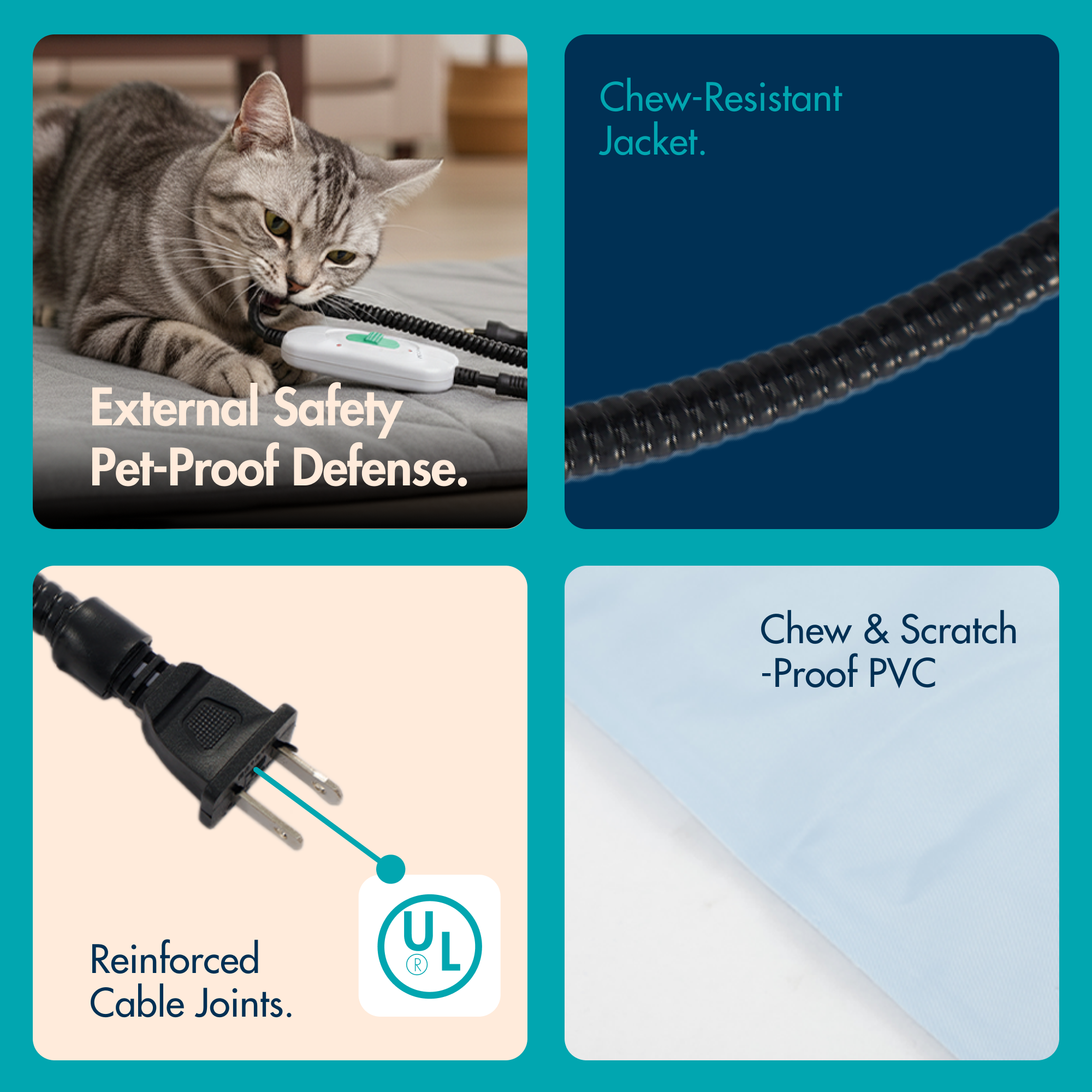 Square Electric Heated Pet Mat