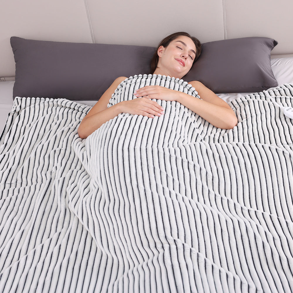 Fuzzy Calming Heated Weighted Blanket