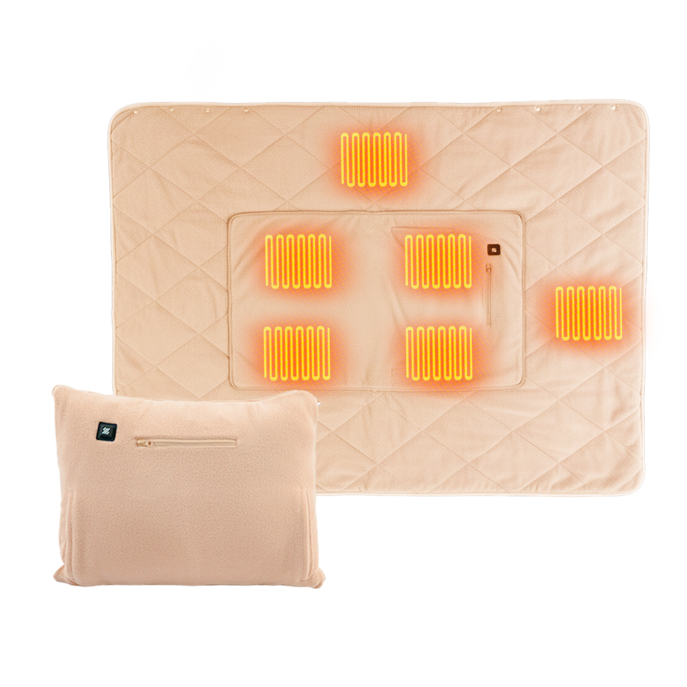3-in-1 Battery Powered Heated Blanket- Z-Hug-7.4V