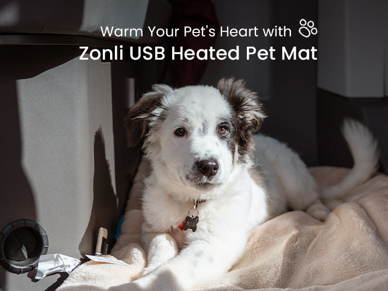 Battery Heated Pet Mat Perfect for Indoor and Outdoor Use Zonli