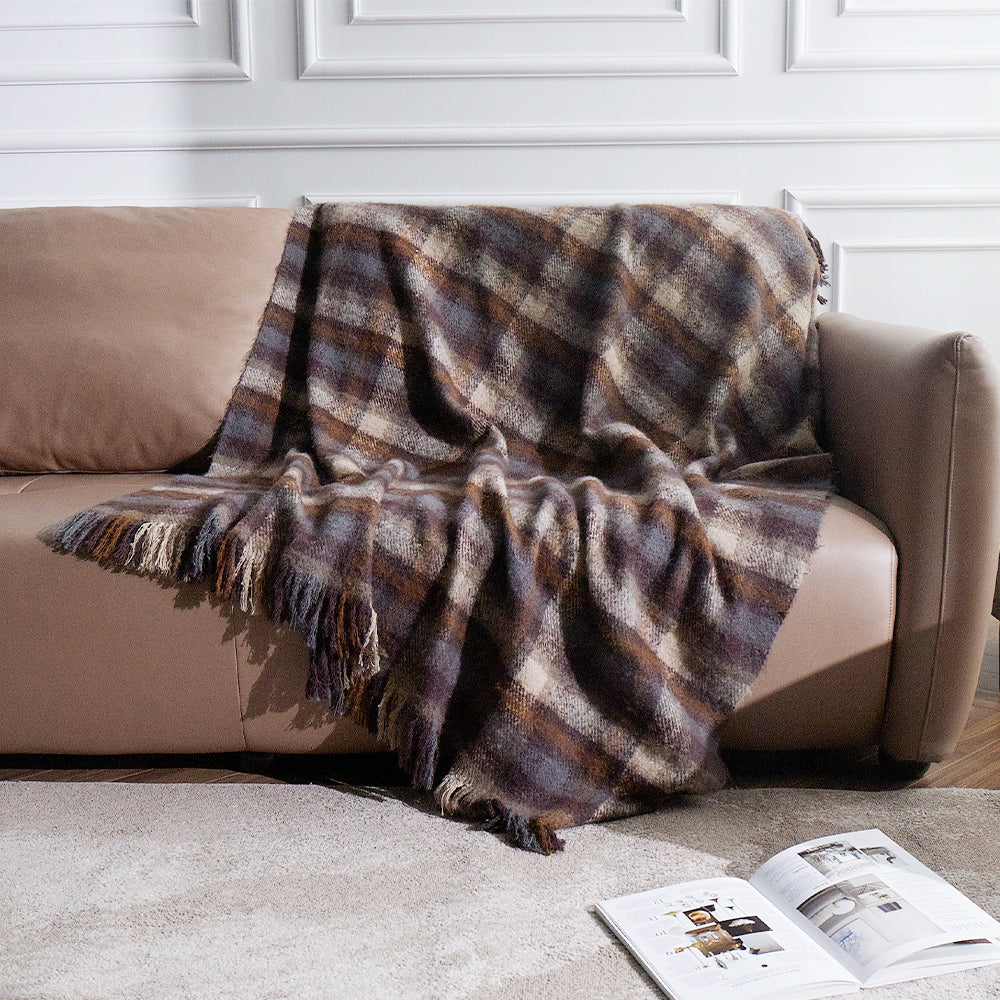 Plaid Throw Blanket