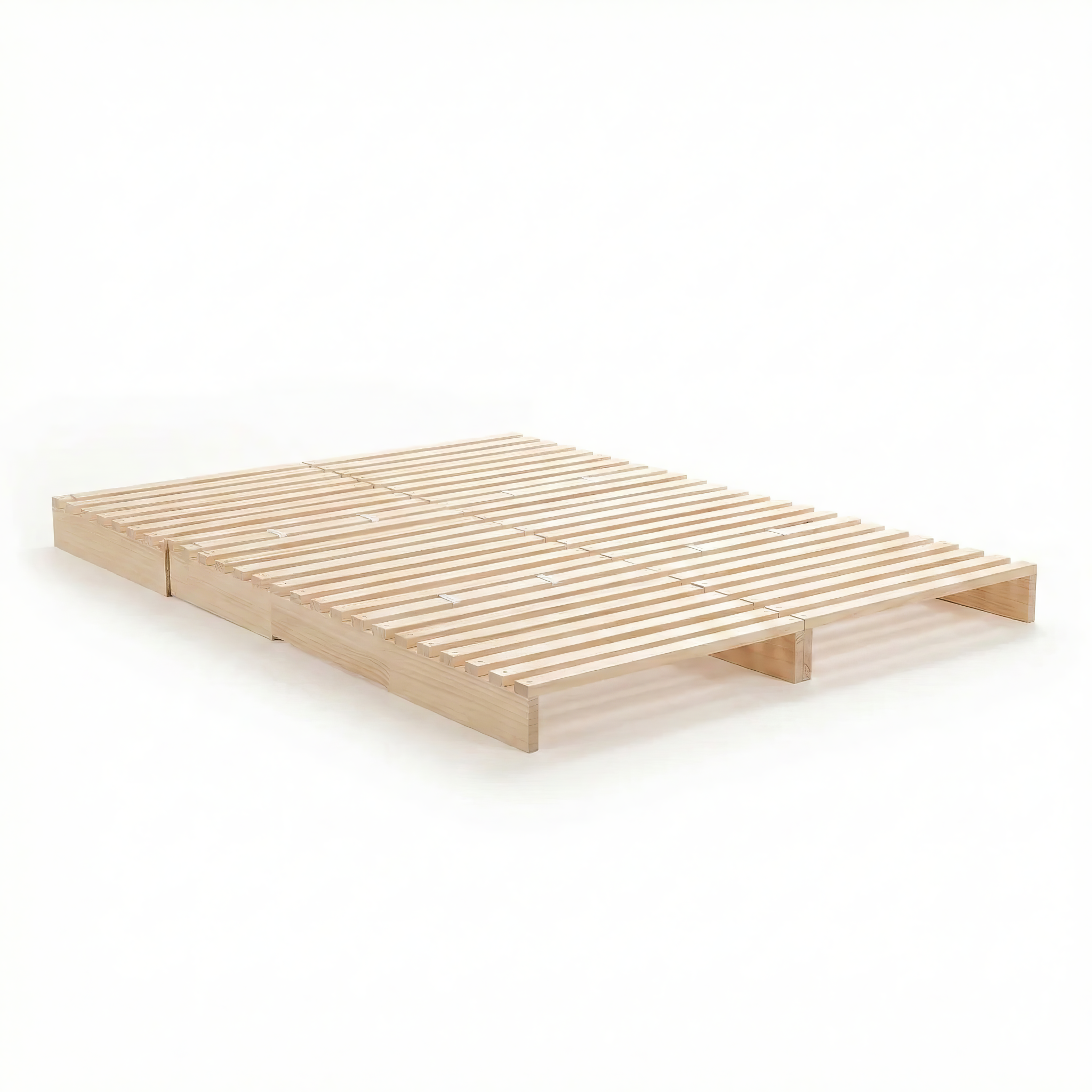 Natural Solid Wood Modular Bed Frame