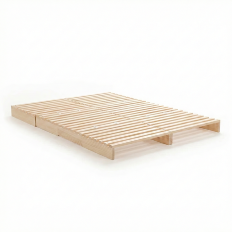 Natural Solid Wood Modular Bed Frame