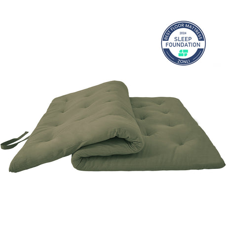 Durable futon mattress with memory foam comfort.