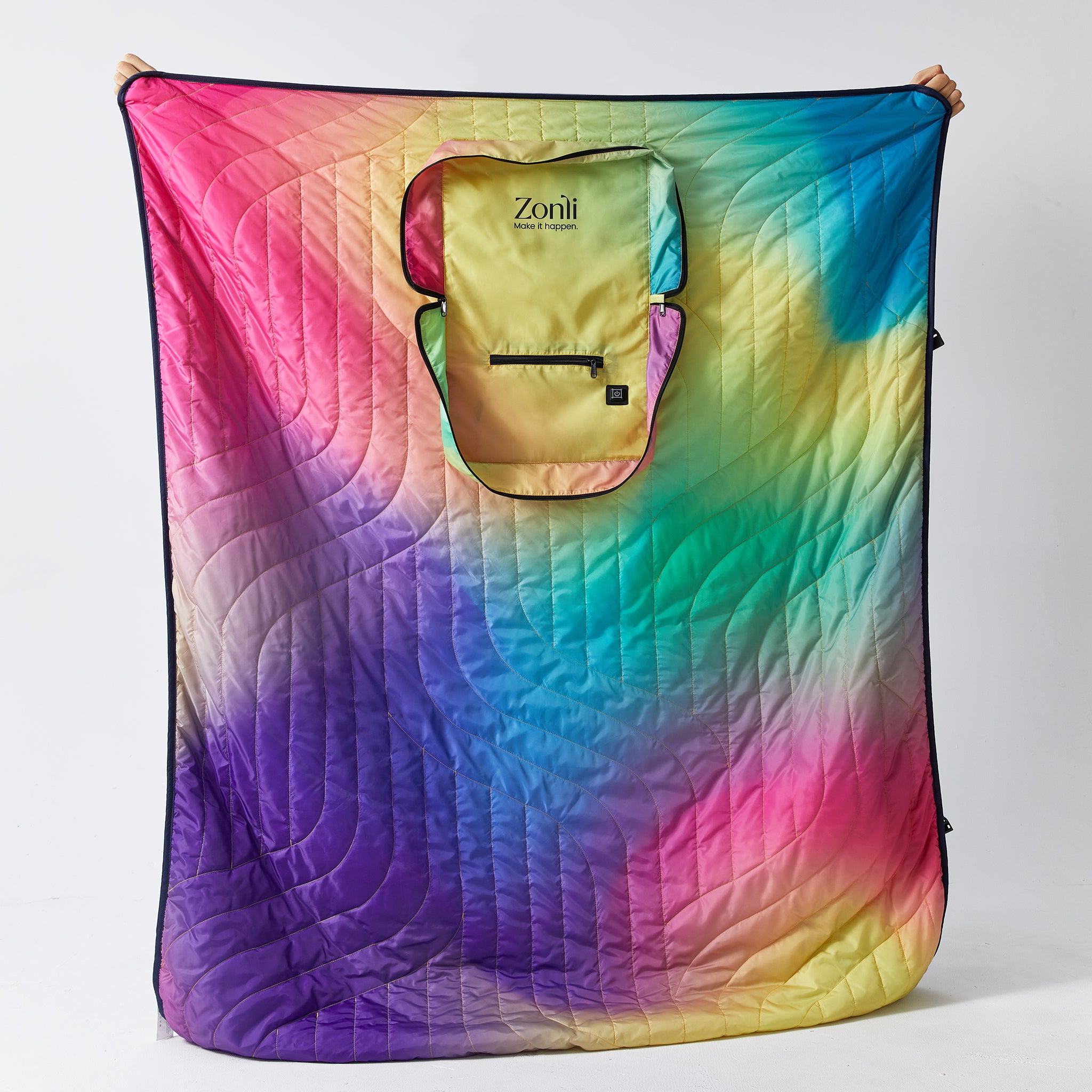 Colorful Battery Heated Blanket-Rainbow