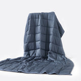 bamboo cooling weighted blanket- zonli-navy blue