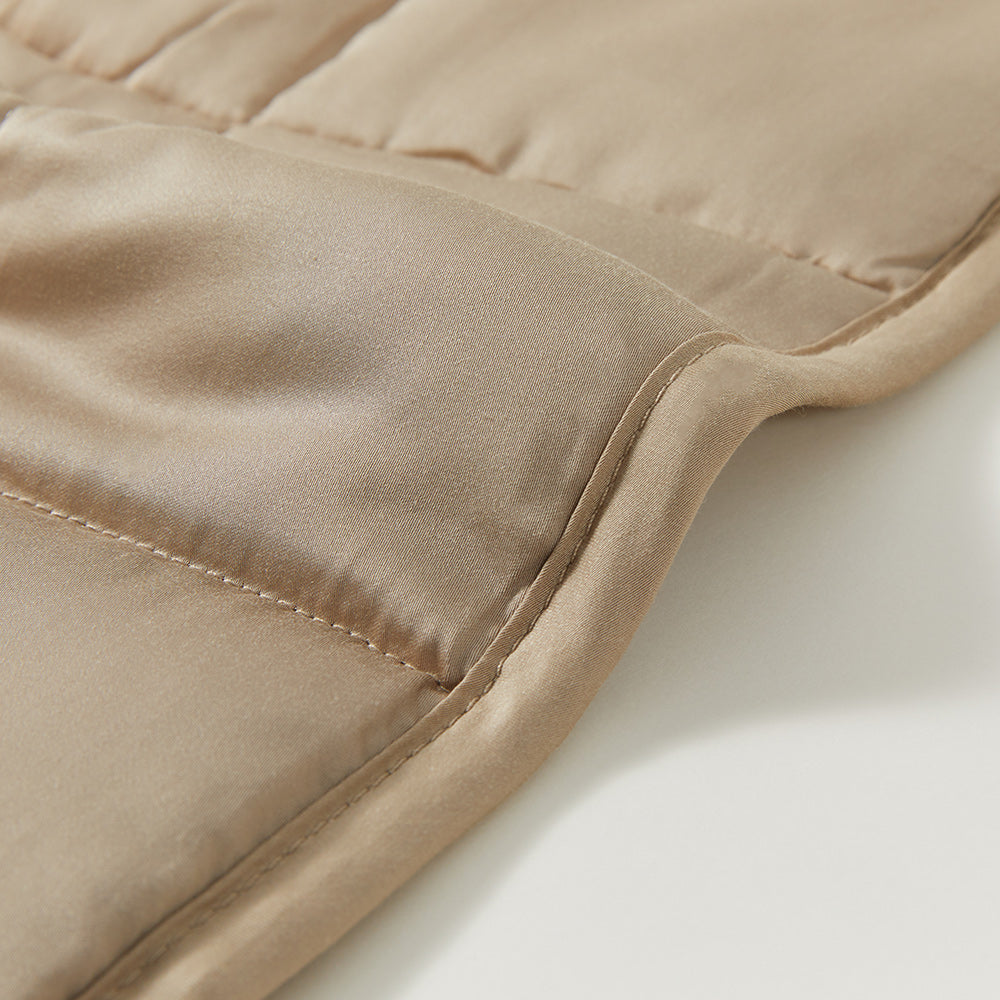 bamboo cooling weighted blanket- zonli-khaki