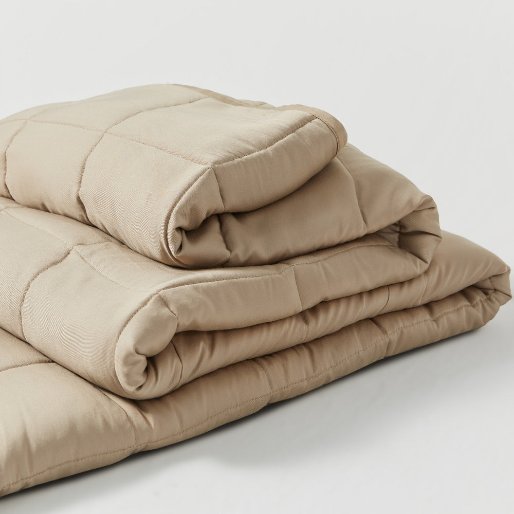 bamboo cooling weighted blanket- zonli-khaki