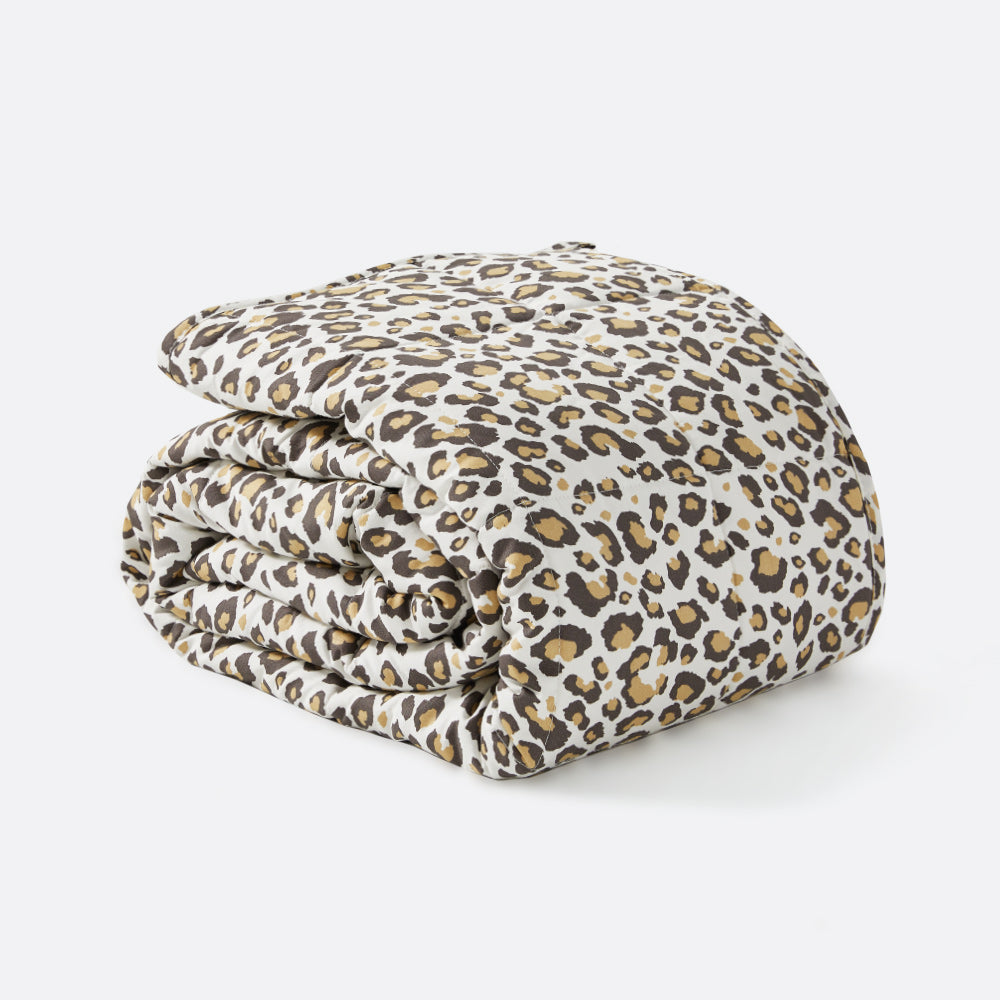 Weighted blanket leopard online print