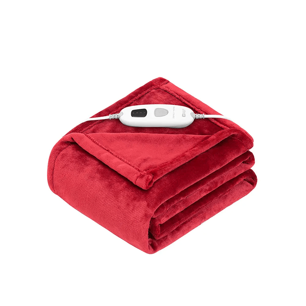Single Size Heated Blanket- 4 Heating Levels- 6 Hours Auto ZonLi
