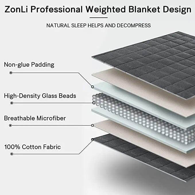 Zonli cooling weighted blanket online weighted blanket for adults