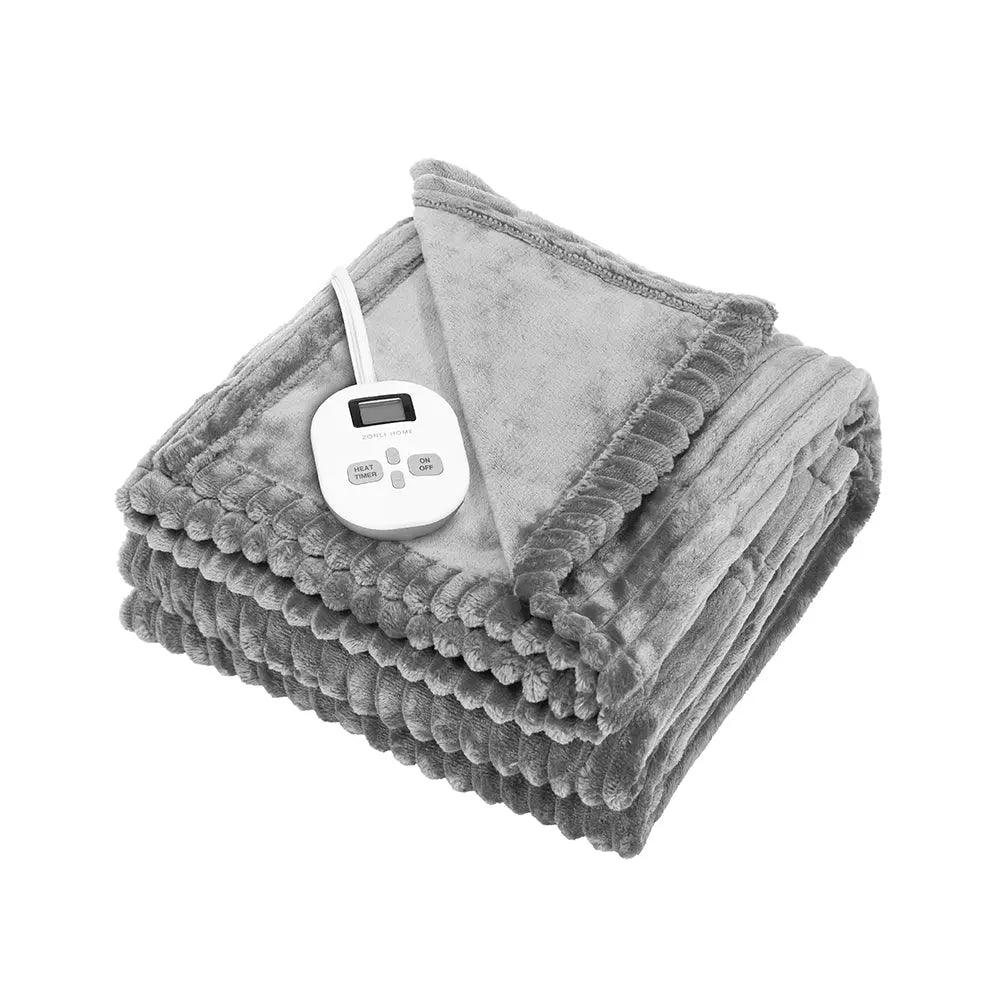 Heated Blanket-Stripe-Up to 10 Heating Levels-Up to 12 Hours Auto ZonLi