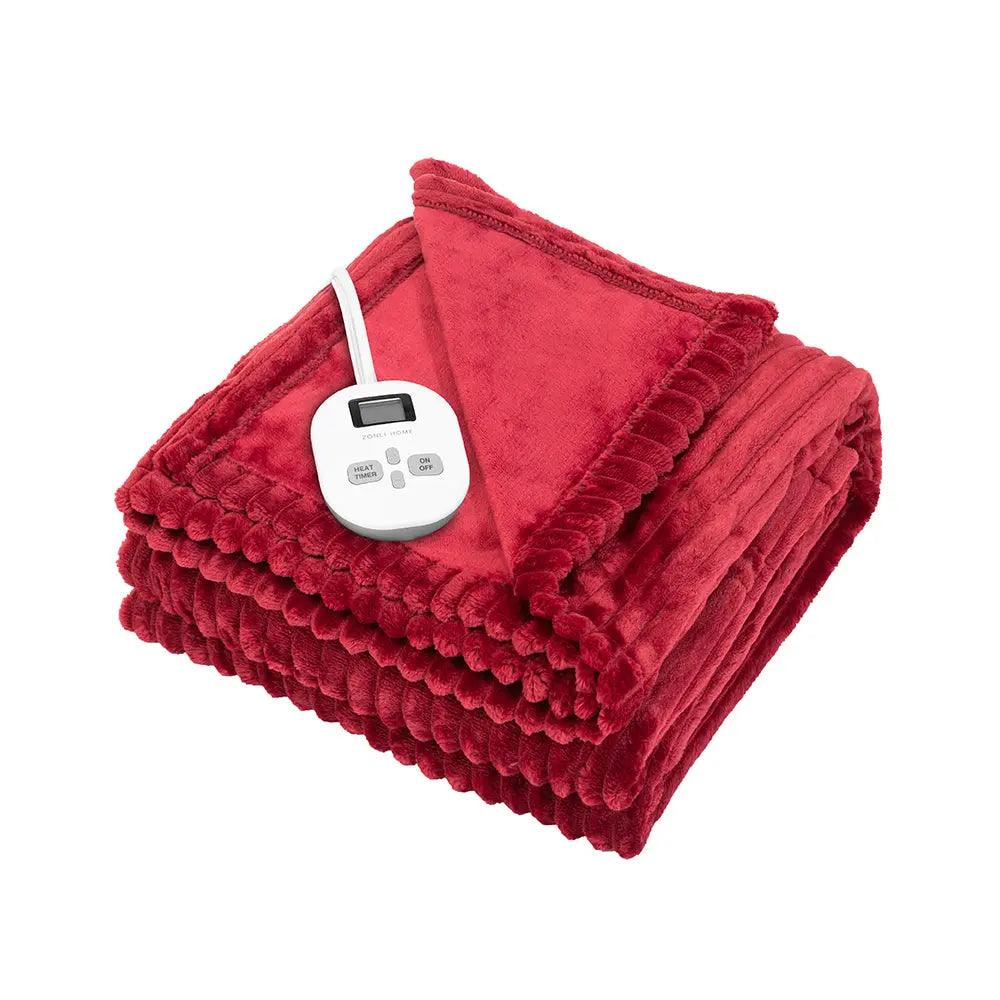 Heated Blanket-Stripe-Up to 10 Heating Levels-Up to 12 Hours Auto ZonLi