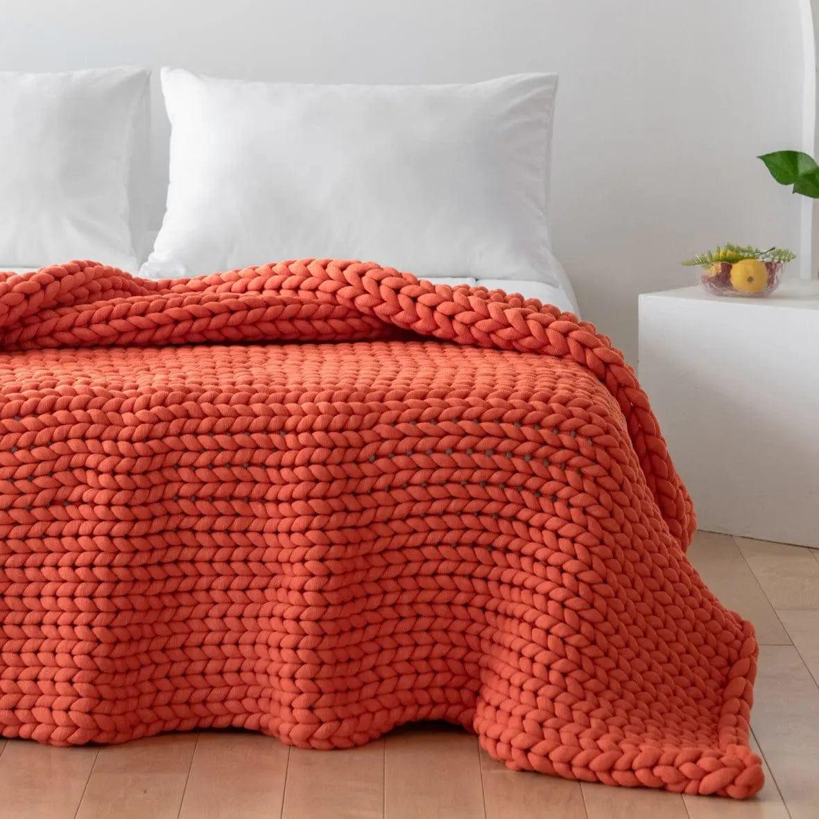 Burnt orange 2024 weighted blanket